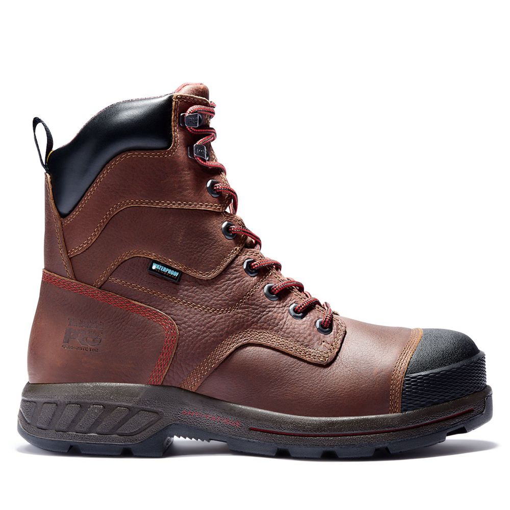 Bocanci De Muncă Timberland Barbati Maro/Negrii - Pro® Endurance Hd 8" Comp Toe - Romania - CDQYPE72